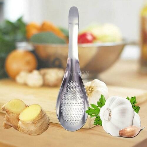 500Pcs/Lot Spoon Shape New Durable Hot Sale Stainless Steel Grinding Tool Home Essential Lemon Mixer Cheese Grater Mixing Spoon