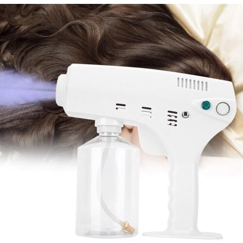 Hairdressing Supplies Nano Sprayer USBWireless Rechargeable Blue Light Hair Cleaning Sprayer Hair Care Tool Hair Salon Accessory