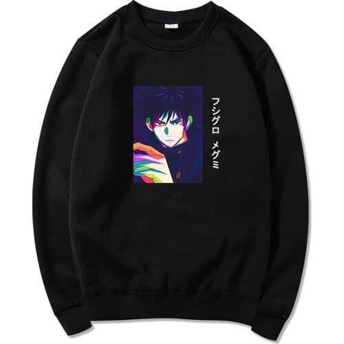 Anime Jujutsu Kaisen Fushiguro Megumi Cartoon Print Hoodies Men Women Harajuku Sweatshirt Dropship Pullover Tracksuit Sudadera