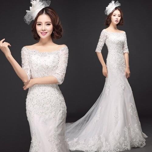 Crystal Star Mermaid Silhouette Wedding Dresses