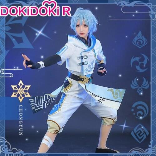 PRE-SALE DokiDoki-R Game Genshin Impact Cosplay Chongyun Costume Chong Yun Genshin Impact Cosplay Chongyun