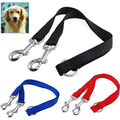 Duplex Double Dog Coupler Twin Lead 2 Way Two Pet Dogs Walking Leash Safety See original listing