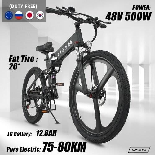 Bicicleta elétrica 750w 48v 12.8a montanha e bicicleta adultos 26 Polegada 21 velocidade de alumínio quadro ebike