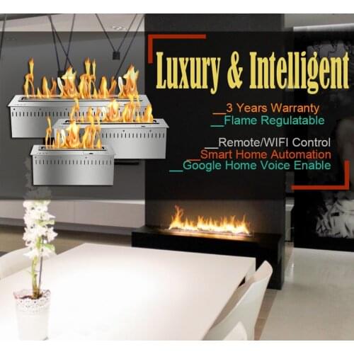 Inno living fire 36 inch fire line automatic bio ethanol fireplace