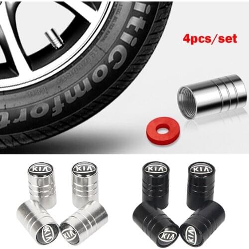 1Set Car Styling Metal Wheel Tire Valve Caps Dust Accessories For KIA Cerato Sportage R K2 K3 K5 Sorento Sportage R Rio Soul