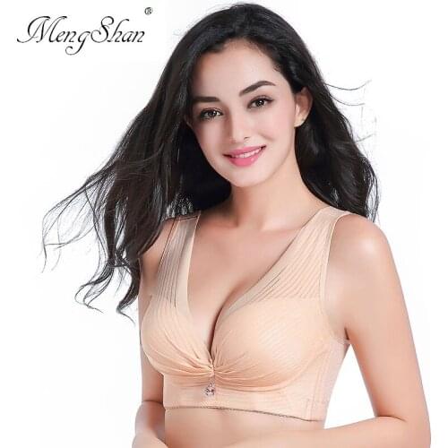 MengShan New Large Bra Fat MM100 Kinds of Anti-External Expansion Accessory Milk underwear women big size bra Two-row buckle cup