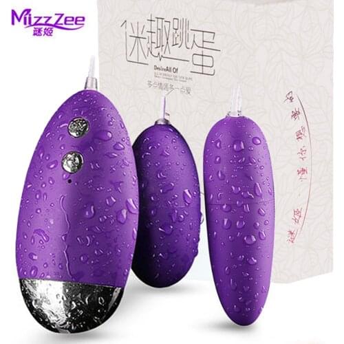 MizzZee Bullet Vibrators For Women 20 frequency Vagina Balls Jump Egg Clitoral G Spot sex toys for woman Lesbian Masturbation