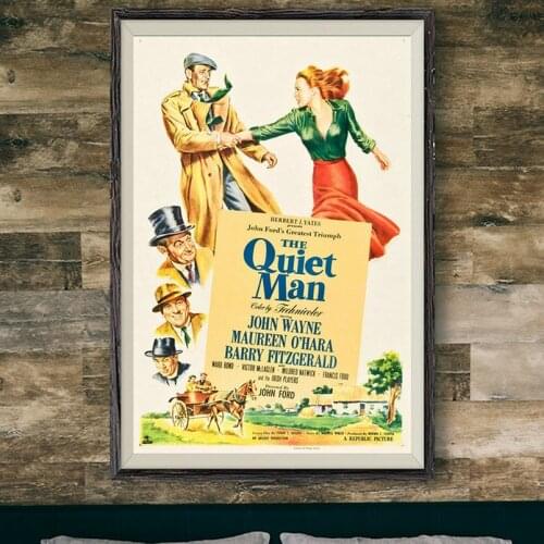 211 THE QUIET MAN MOVIE Wall Silk Cloth Poster Art Decoration Gift