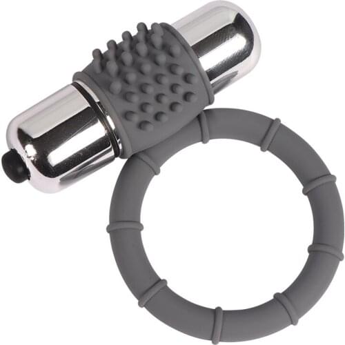 Male Delayed Single-frequency Vibration Bullet Lock Ring Vibrator Sex Toys for Men Erotic Massage Masturbator Adult Sex Products