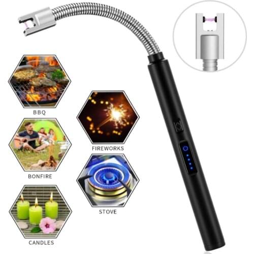 New Electronic Usb Charging Arc Lighter Plasma Eletronic Pulse Lighters Candles and Fireworks for BBQ Kitchen Lighter Pipe Smoke