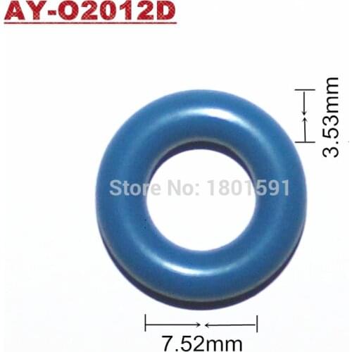 Wholesale universal fkm rubber orings color seals ID7.52*CS3.53mm for universal Fuel injection injector AY-O2012D free shipping