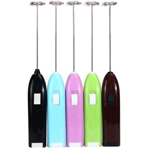 Foamer Mini Handle Stirrer Practical Kitchen Cooking Tool Fashion Milk Drink Coffee Whisk Mixer Electric Egg Beater Frother 2021