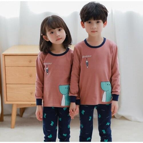 New Boys Pajamas Set Children Girls Comfort Sleepwear Toddler Girls Teens Homewear Child Christmas Casual Pyjamas Pjs 2-14 Yrs