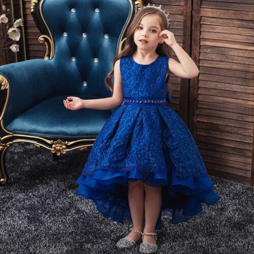 Princess Girls Dress Elegant Summer Children Party Wedding Gown Kids es for Birthday Vestido Wear