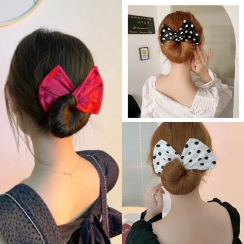 1PC Deft Bun Women Hair Styling Headband Hair Twist French Stylish Hair Bun Vintage Party Hair Styling Buns For Women