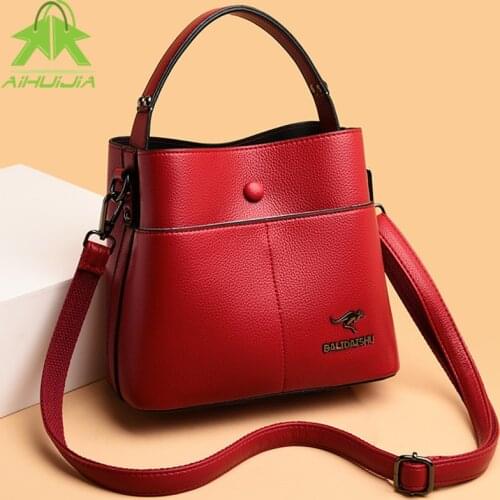 Fashion Simplicity Women Shoulder Bags Designer High Quality Messenger Bag 2021 New Pu Leather Solid Color Travel Female Handbag