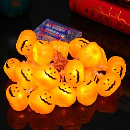 LED Lantern Halloween Holiday Lights String Manual DIY Pumpkin Light String Battery Or USB Ins Style Decorative Light String