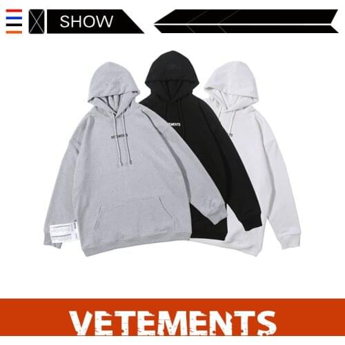 VETEMENTS Chao brand vetements Hooded Sweater VTM Vermont 2020 label letter printed Hooded Sweater