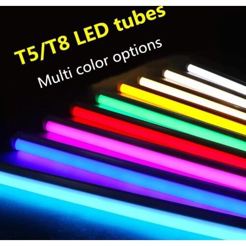 T8/T5 Integrated LED Tube Light AC85V-265V 2835 SMD 300mm 600mm Fluorescent LED Tube Lampara Ampoule LED Lamp Warm /Cold White