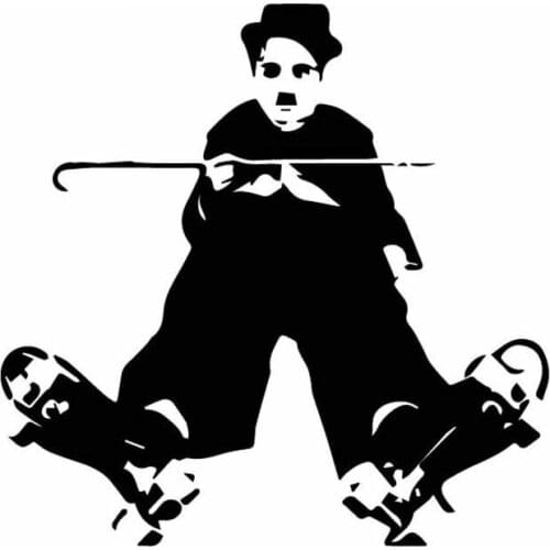 Famous British Comedian Classic Smile Applique Car Decoration Personality Pvc Waterproof Applique Black/white, 15cm*16cm