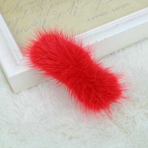 100pcs Korean Version of The Headwear Simple fur Hair clips bowtie clip Hairpin for Women Lady Girls Hair Accessories GR126