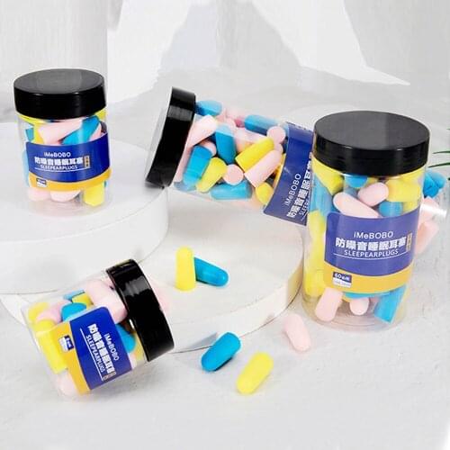 Earplugs Noise Reduction Sleep Foam Plug Canceling Music Anti Reusable For Snoring Earplug Sound Insulation Sleeping Ear Plugs