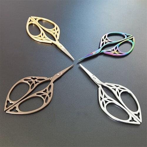 1Pc Creative Fabric Thread Scissors Retro Trimming Embroidery Scissors Sewing Shears DIY Tailor Scissor Hand Cutter Sewing Tools