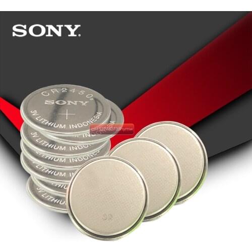 100pc Sony 100% Original CR2450 CR 2450 3V Lithium Coin watch Key Fobs Battery Batteries For swatch watch For LEXUS Car Contro