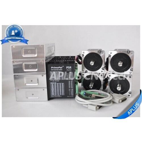 4-Axis NEMA 34 Stepper Motor 920oz-in & Driver PSR8078 & 48V Power Supply Kit