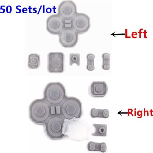 50 Sets Replacement Left Right Key Button Pads Start Select Silicone Conductive Rubber For Nintendo Switch NS Joy-Con Controller