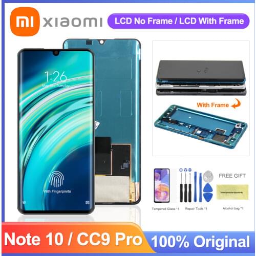 Super Amoled Lcd For Xiaomi Mi CC9 Pro CC9Pro LCD Display Touch Screen Digitizer Part For Mi Note10 Pro Note10Pro Screen