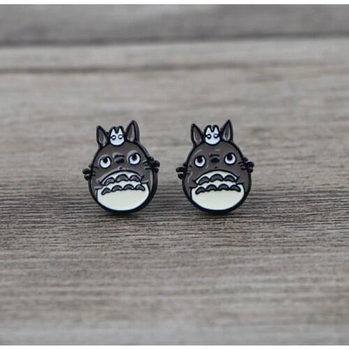 BG793 Dongmanli New Cat Earring Cute Earring Anime Stud Earrings for Women Stainless Steel Jewelry Children Gifts Girls