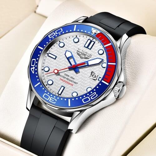 2021 Sport Wristwatch For Man LIGE Top Brand Stainless Steel Waterproof Clocks Men Watch Military Quartz WristWatch Montre Homme