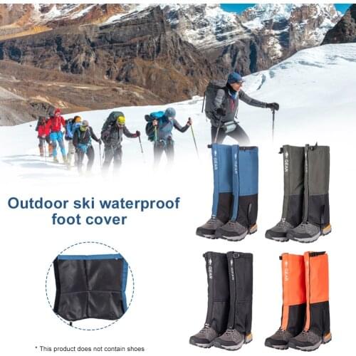 Unisex Waterproof Leg Covers Legging Gaiter Climbing Camping Hiking Ski Boot Travel Shoe Snow Gaiters Leg Protection for Hiking