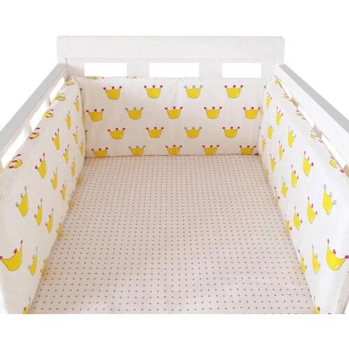 Nordic Stars Design Baby Bed Thicken Bumpers One-piece Crib Around Cushion Cot Protector Pillows Newborns Room Decor