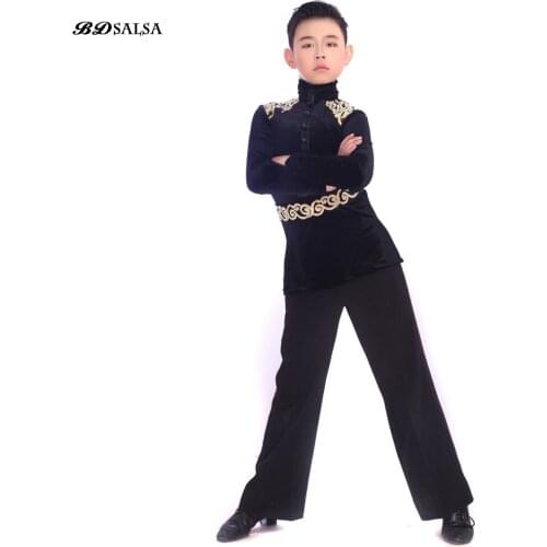 Childrens Adult Latin Dance Performance Competition Clothing Stitching 2020 Mens Exclusive Custom Non-Refundable Q-1963