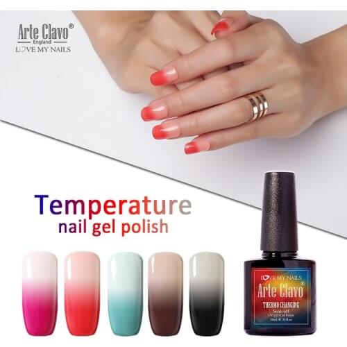 Arte Clavo Lucky UV Gel 48 Colors Varnish Temperature Changing Color Gel Nail Art Long Lasting Soak-off UV Nail Gel Polish