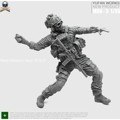 1/35 Resin model kits Figure Soldier US Seal Commando self-assembled MOO-05