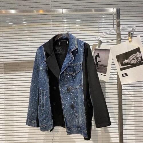 MIUXIMAO Women's Denim Blazers