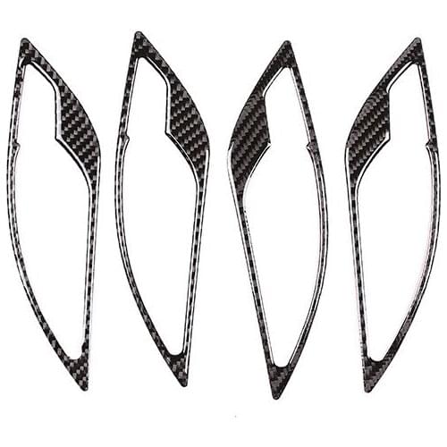 For BMW 11-15 x1 Inner handle frame real carbon fiber soft Interior Accessories Door Handle Automotive Interior Stickers