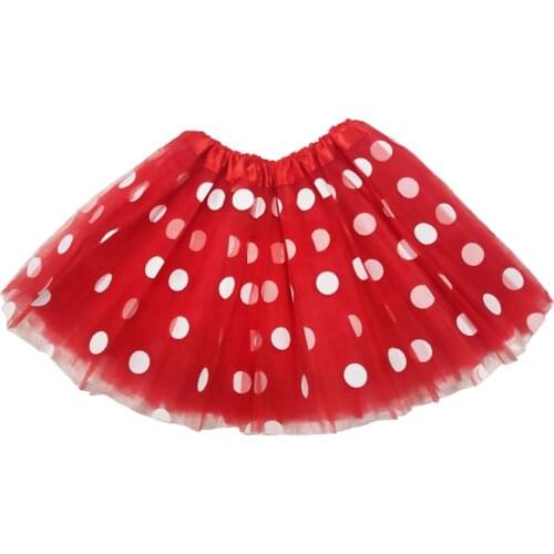New Princess Polka Dot Elastic Tutu Skirt Soft Tulle Tutu Skirts Halloween Cosplay Tutus