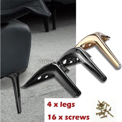 NEW 4Pcs Thicken Furniture Legs Sofa Chair feet 12/15/18cm Bar TV Dressing Cabinet Feet Leg Height Bed legs with screws