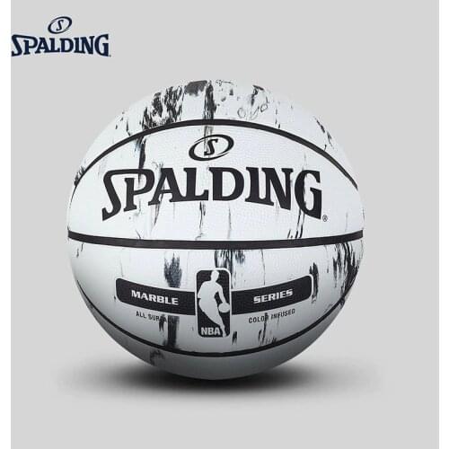 SPALDING ORIGINAL NBA Marble series basketball official size 7 rubber materialoutdoor mens match ball 83-635Y