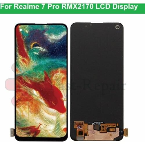 Original For OPPO Realme 7 Pro 7pro LCD Display Screen Touch Digitizer with Assembly For Realme 7pro RMX2170 LCD