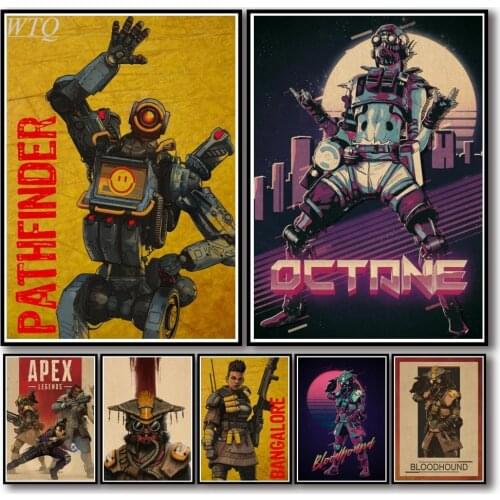 Retro Poster Game Apex Anime Posters Canvas Painting Wall Decor Poster Wall Art Picture for Living Room Decor Home Decor