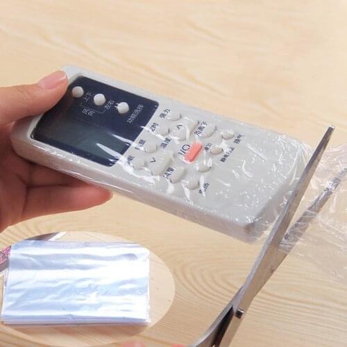 10Pcs/lot Clear Film Bag TV Remote Control Case Protector Cover Air Condition Remote Controller Protective Anti-dust Bag