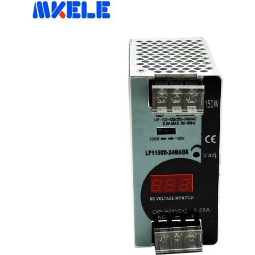 Free Shipping LED 150W 12V 24V 48V Din Rail Switching Power Supply AC-DC Single Output Digital Smps For LED Strip Light