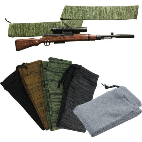54" Silicone Treated Gun Sock Polyester Rifle Gun Shooting Fishing Rod Sock Protection Cover Bag Case Tactical Army Hunting Gear