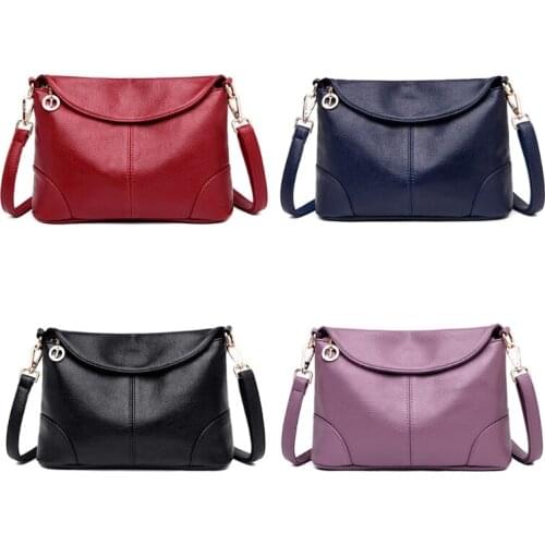 Women Crossbody Bag Soft Leather Shoulder Bags Handbags with Adjustable Straps Elegant Messenger Bag for Ladies
