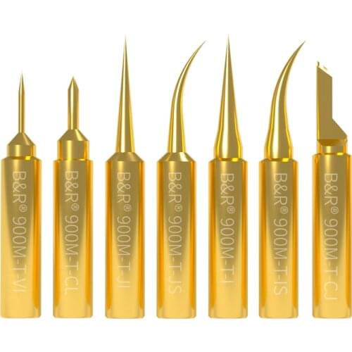 0.1mm SuperFine Soldering Iron Tips 900M-T-JI/JS/CI/CL/I/IS/VI High Speed Copper Welding Tip Non-magnetic Solder Iron Sting